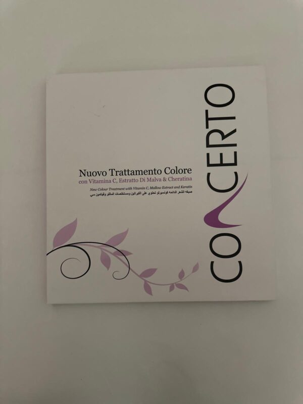 Carta de Color de Crema colorante Italiana Concerto