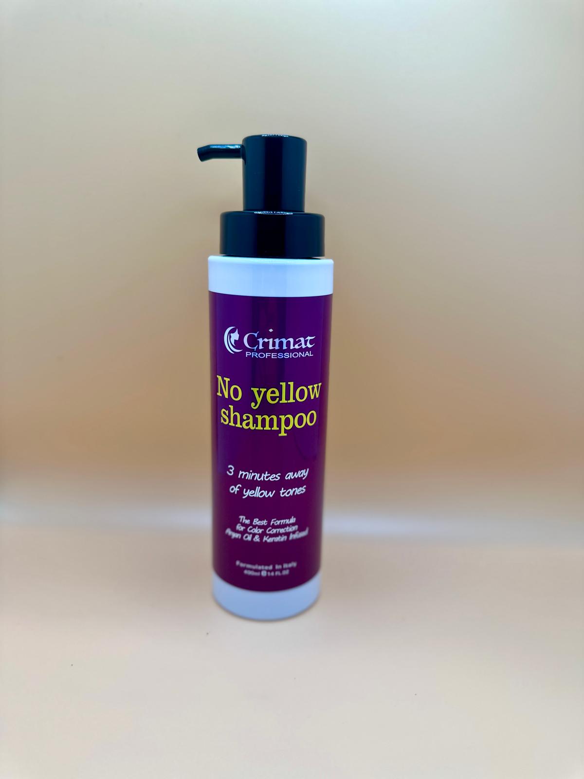 No yellow Shampoo 14 oz de Crimat